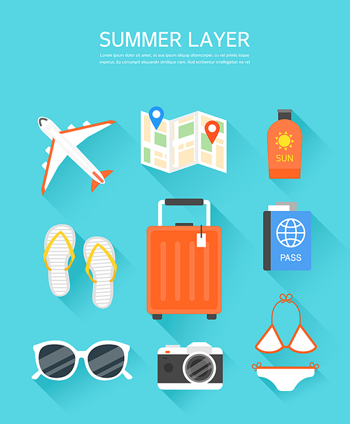 여름 여행 레이어 모음3 (GIONE)
