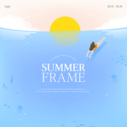시원한 여름맞이 프레임 디자인 08(민블리)