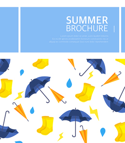 여름 관련 프레임 브로슈어 디자인07(민블리)
