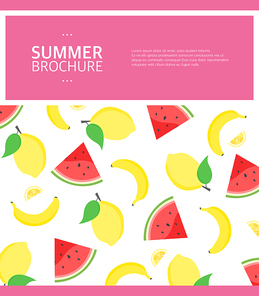 여름 관련 프레임 브로슈어 디자인08(민블리)