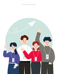 직장인 비즈니스 인물 일러스트05