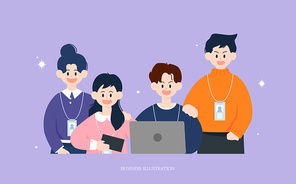 직장인 비즈니스 인물 일러스트07