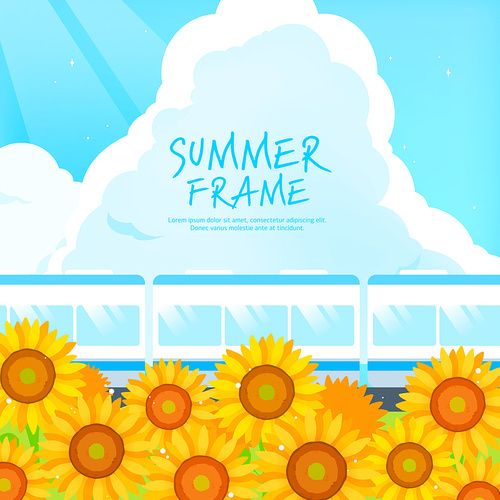 다양한 여름 디자인 프레임 10