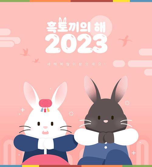 2023 계묘년 토끼 캐릭터 일러스트 08