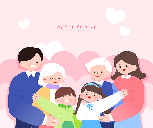 가정의달 행복한 가족 캐릭터 일러스트 09