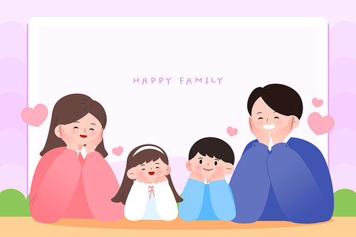 가정의달 행복한 가족 캐릭터 일러스트 10