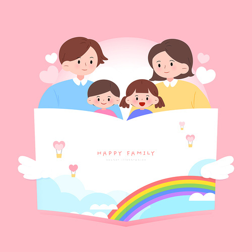 가정의달 행복한 가족 캐릭터 일러스트 04