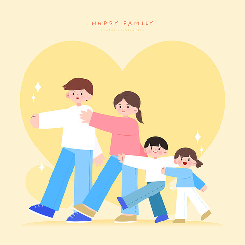 가정의달 행복한 가족 캐릭터 일러스트 03