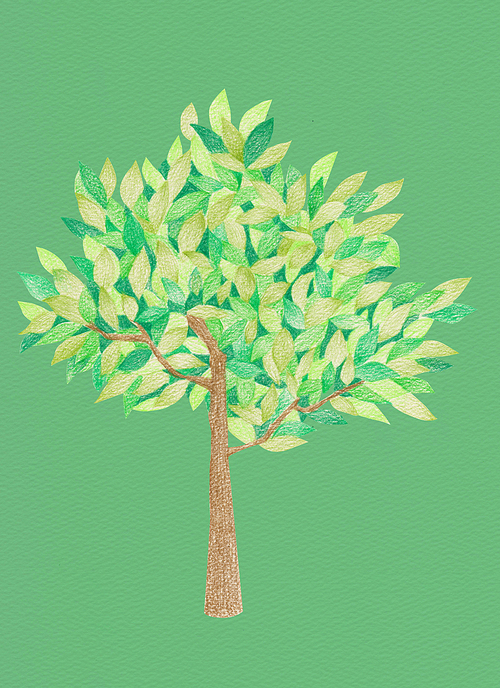 Illustration_봄_나무