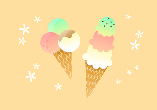 [일러스트] 아이스크림