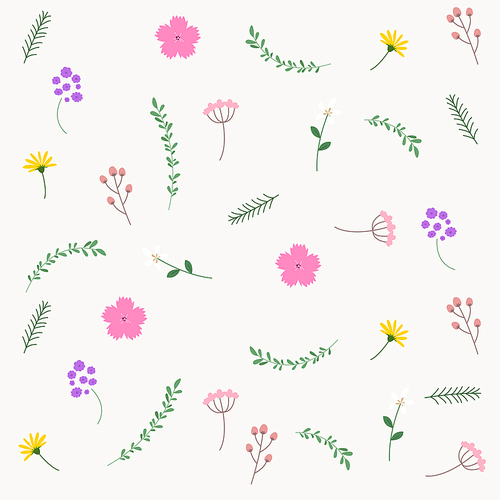 [일러스트] 꽃 패턴 02