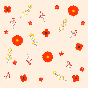 [일러스트] 꽃 패턴 07