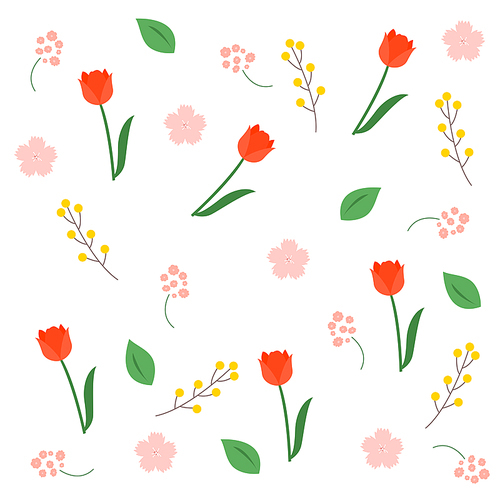 [일러스트] 꽃 패턴 09