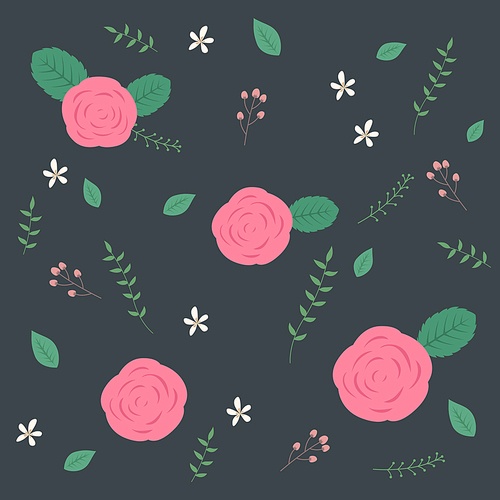 [일러스트] 꽃 패턴 10