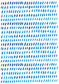 [일러스트] 파란색 수채화 패턴 - 점