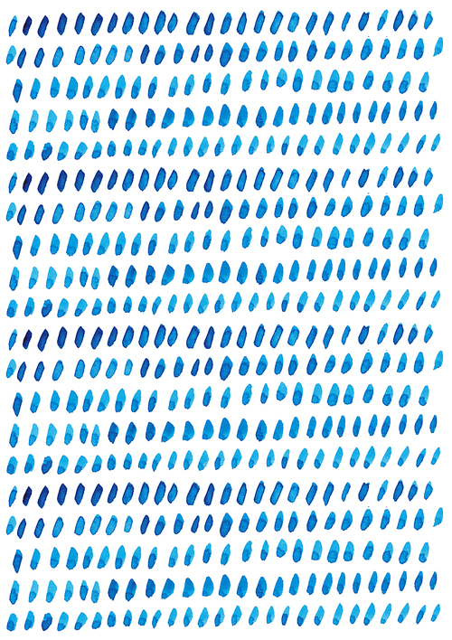 [일러스트] 파란색 수채화 패턴 - 점