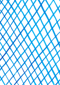 [일러스트] 파란색 수채화 패턴 - 체크무늬