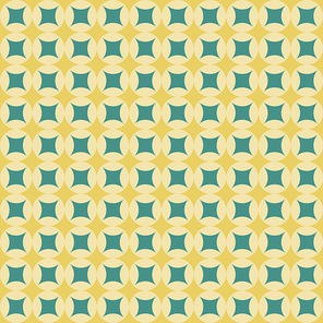 노란색과 청록색 도형 패턴