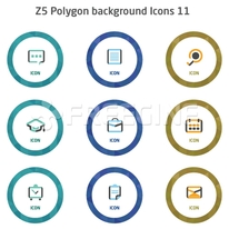 폴리곤배경 라인아이콘11