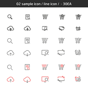 02 sample icon line icon - 30EA