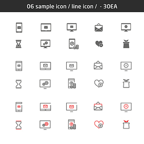 06 sample icon line icon - 30EA