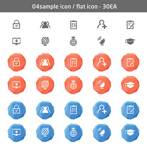 04 sample icon / flat icon - 30EA