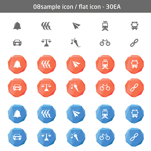 08 sample icon / flat icon - 30EA