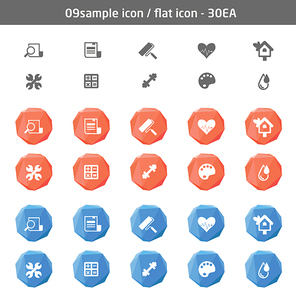 09 sample icon / flat icon - 30EA