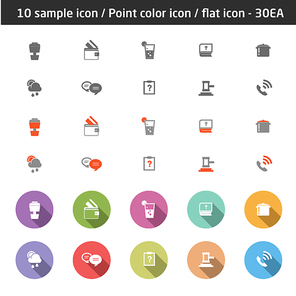 10_심플 포인트 플랫 아이콘_30ea