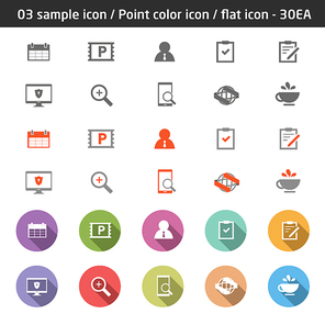 03_심플 포인트 플랫 아이콘_30ea