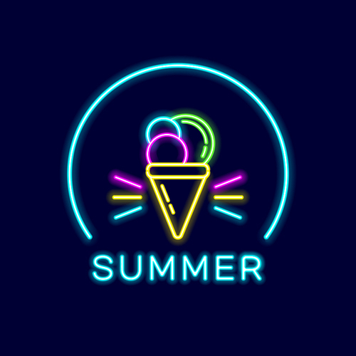 Summer neon sign