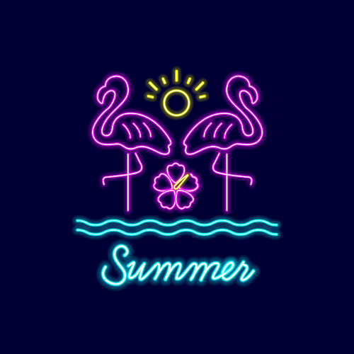 Summer neon sign