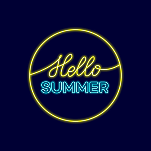 Summer neon sign