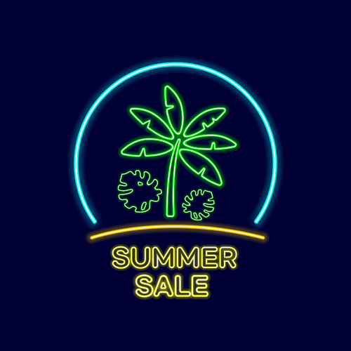 Summer neon sign