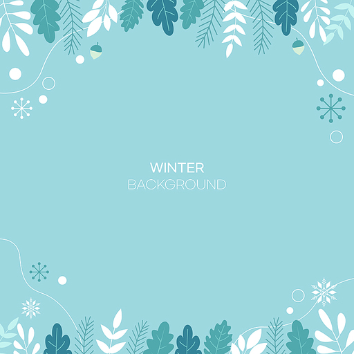 Winter Frame and Background
