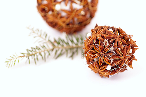 Beautiful decoration for the Christmas tree|it is self made of Chinese anise