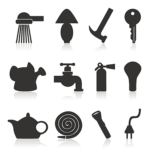 House subjects2. Set of icons on a theme house subjects. A vector illustration