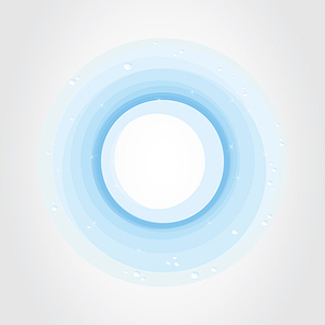 Water circle. Blue circle from water. A vector illustration
