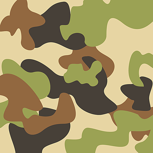 Camouflage. Structure of khaki green and brown. A vector illustration