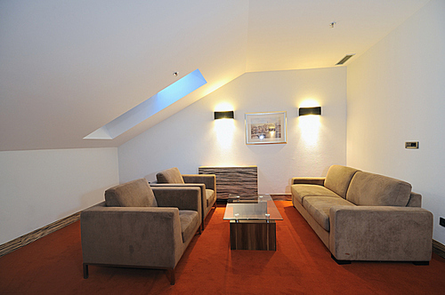 living room in luxury modern hotel indoor