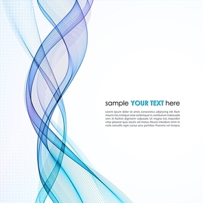 Vector Abstract empty background with smoke wave