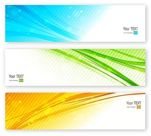 Vector illustration Abstract color lines banner
