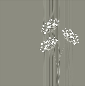 Flower vector background. Simple and clean design template.
