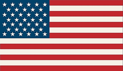 American Flag.  Patriotic background. Vector illustration. EPS 10