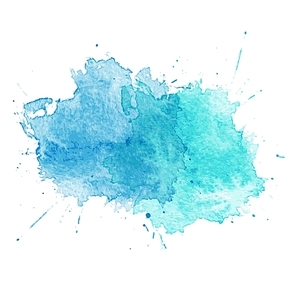 Blue Watercolor splatters. Vector illustration. EPS 10. Blue Watercolor splatters. Vector