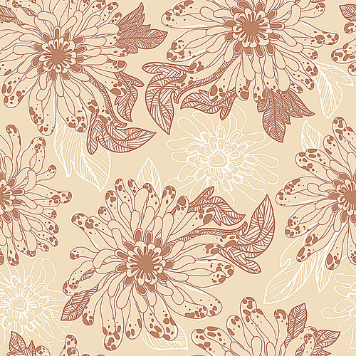 vector floral  seamless pattern