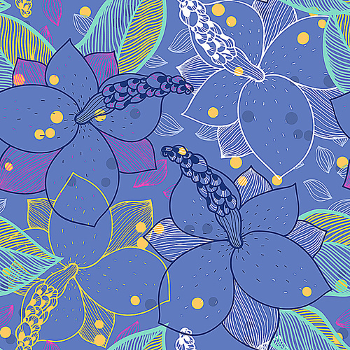 vector floral seamless pattern