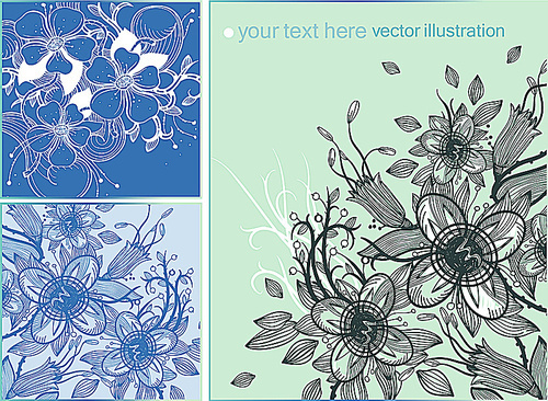 vector floral set