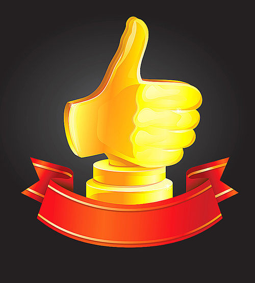 best choice award - golden hand