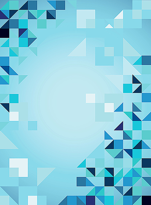 blue abstract  trendy background with triangles